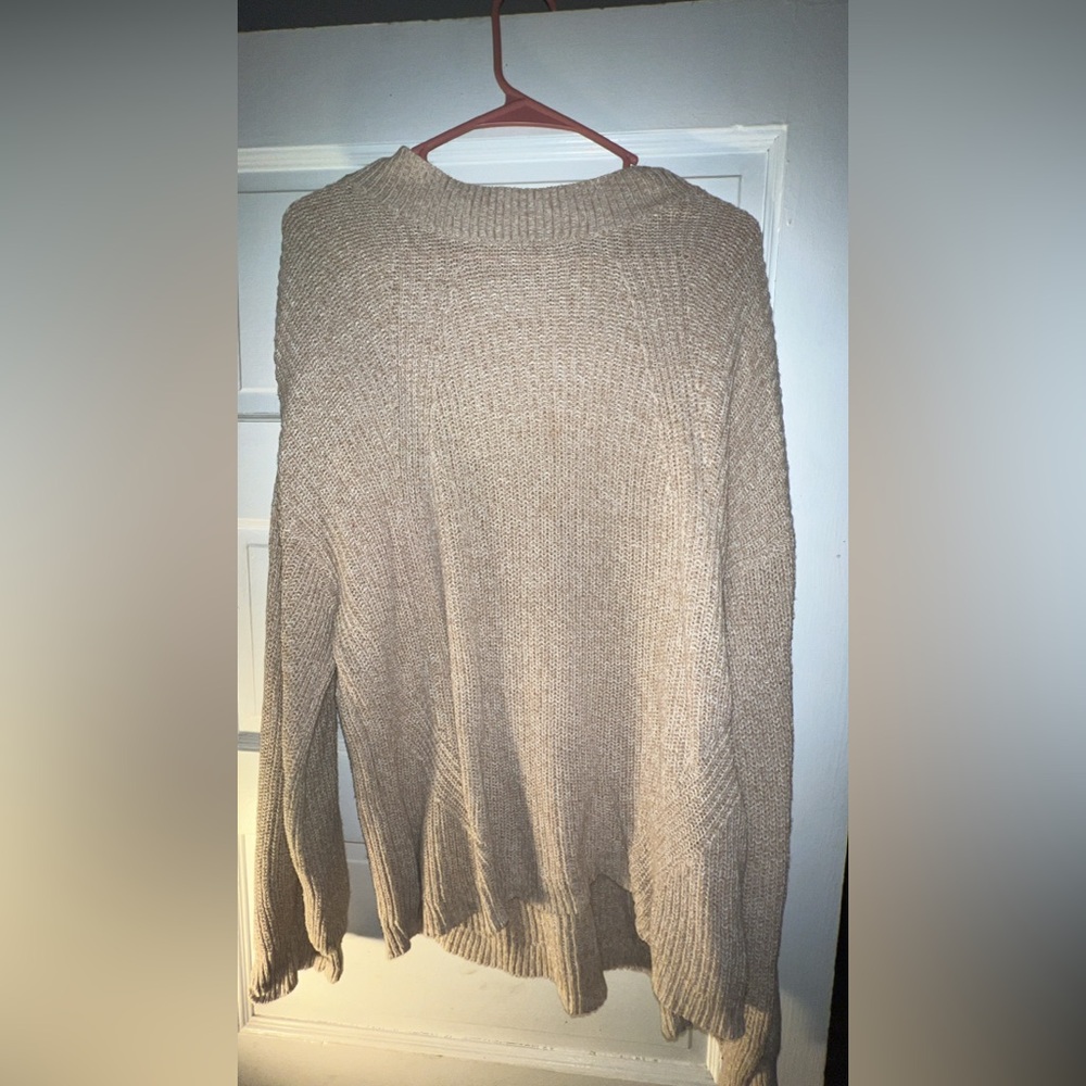 Old Navy Women's Beige Cowl Neck Sweater